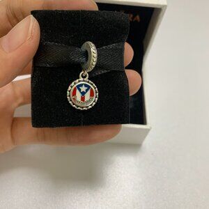 Pandora Puerto Rico Flag Charm